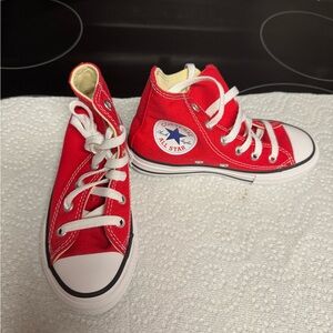 Kids Converse High Tops Red Size 11 Youth